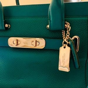 Coach Swagger 27, leather satchel/crossbody/ shoulder carry-all